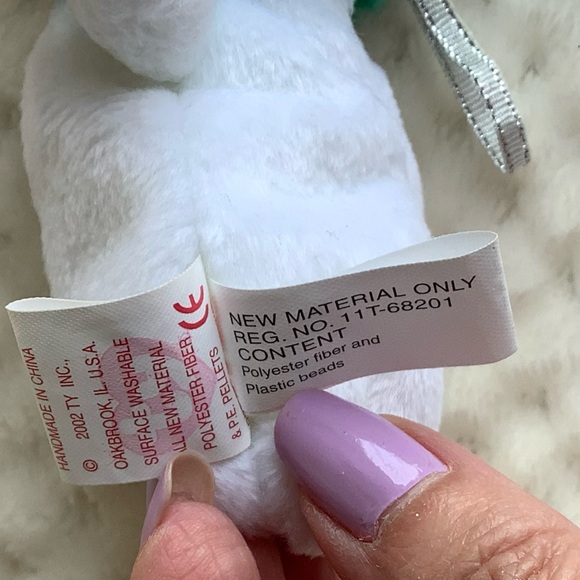 Ty Jingle Beanies Collection Snowgirl Plush Ornament Stuffed Animal Toy w Tags - Picture 12 of 16
